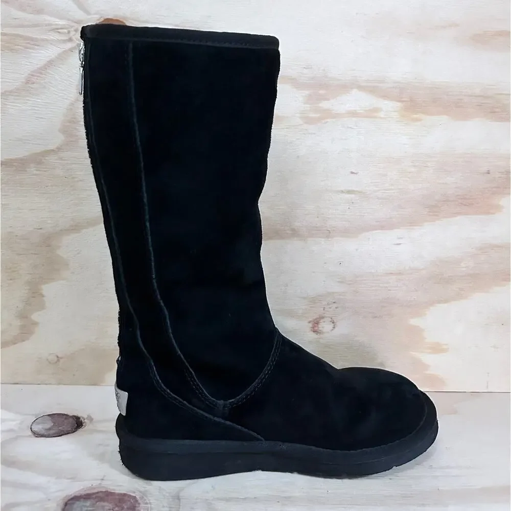 UGG Australia - Knighsbridge - Back Zip Boots - Black - Women's - 5 - S/N 5119